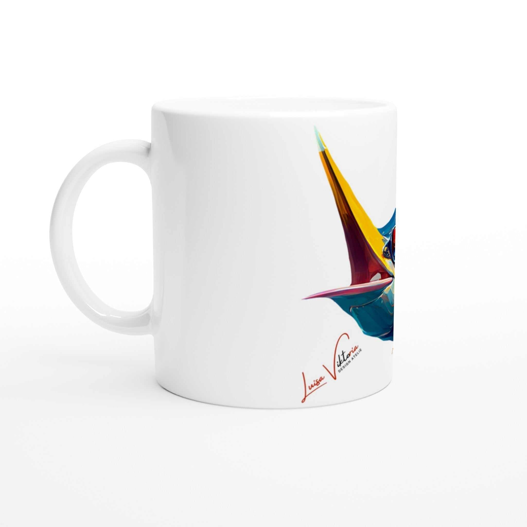 Swordfish ceramic coffee mug Design gift, by Luisa Viktoria