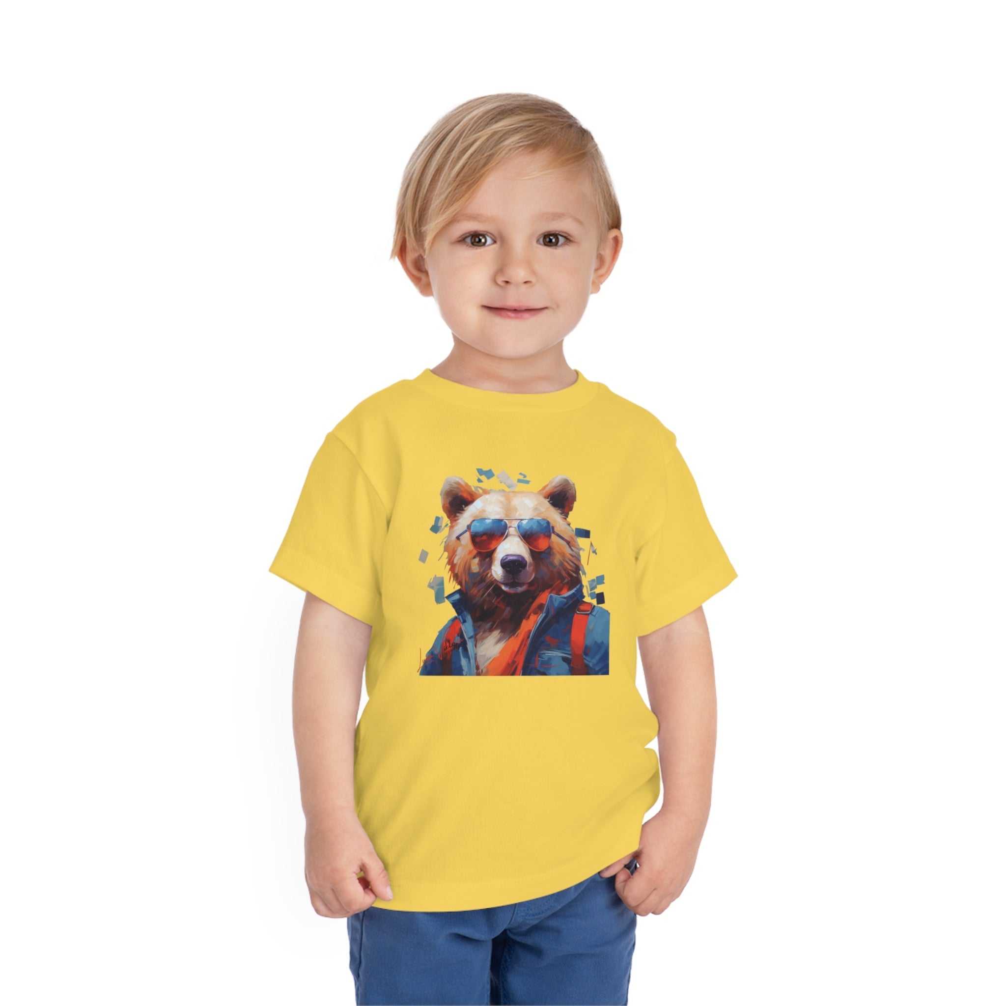 Bear Lifestyle Kids Animal T-Shirt yellow