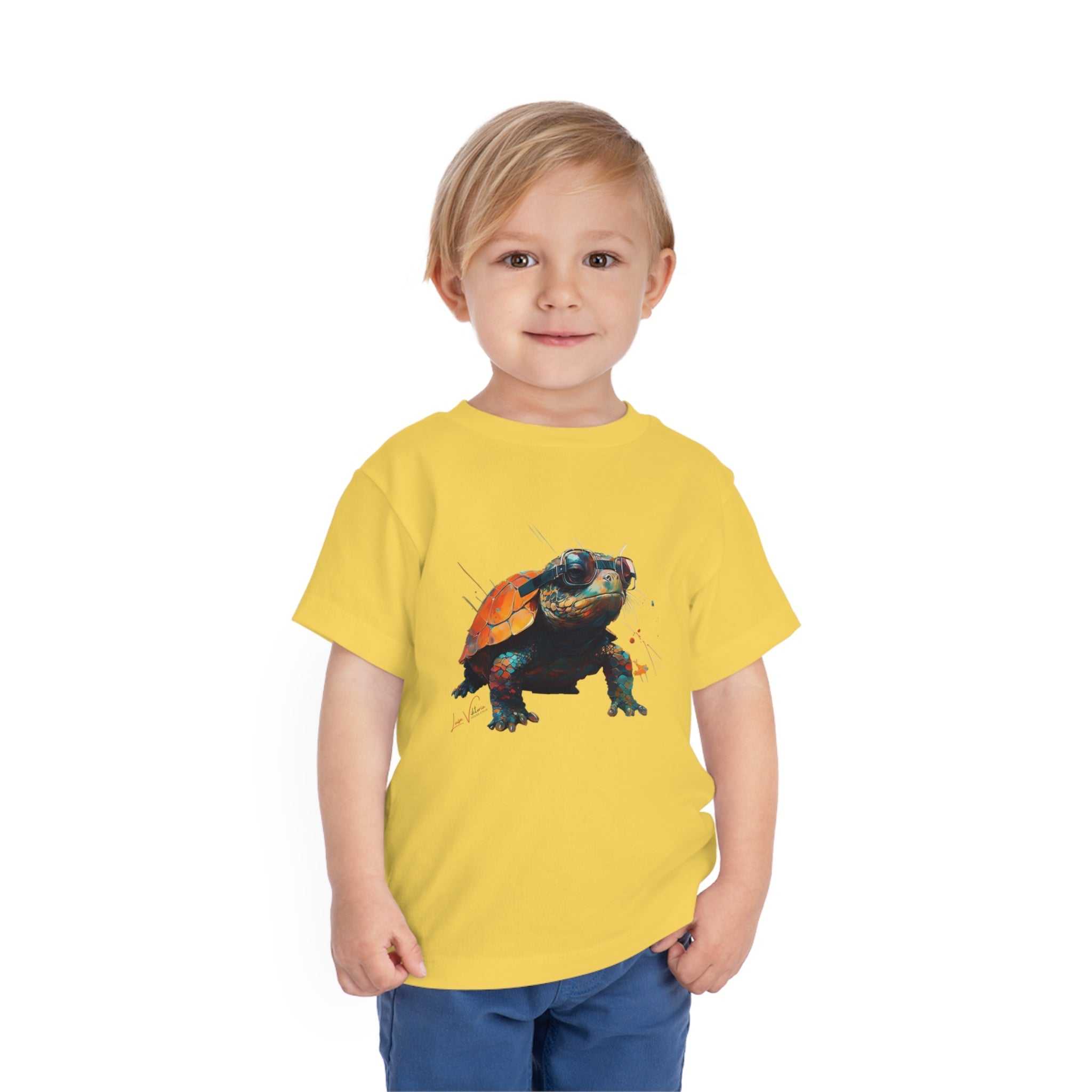 Turtle Lifestyle Kids Animal T-Shirt yellow