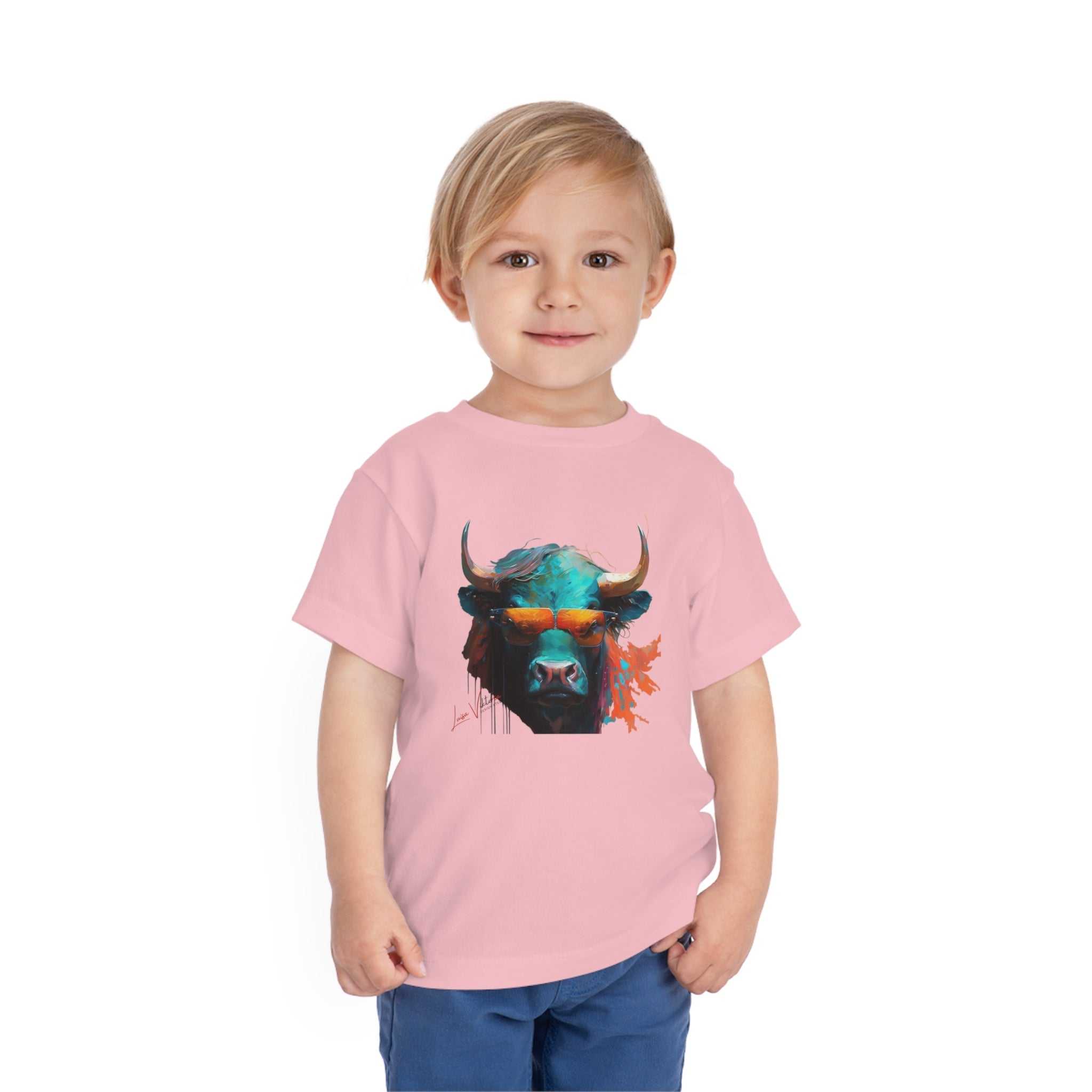 Bull Lifestyle Kids Animal T-Shirt red
