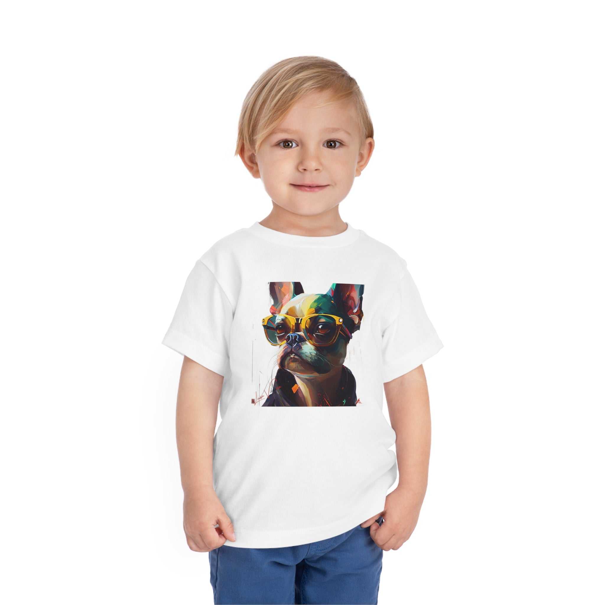 French bulldog Lifestyle Kids Animal T-Shirt white