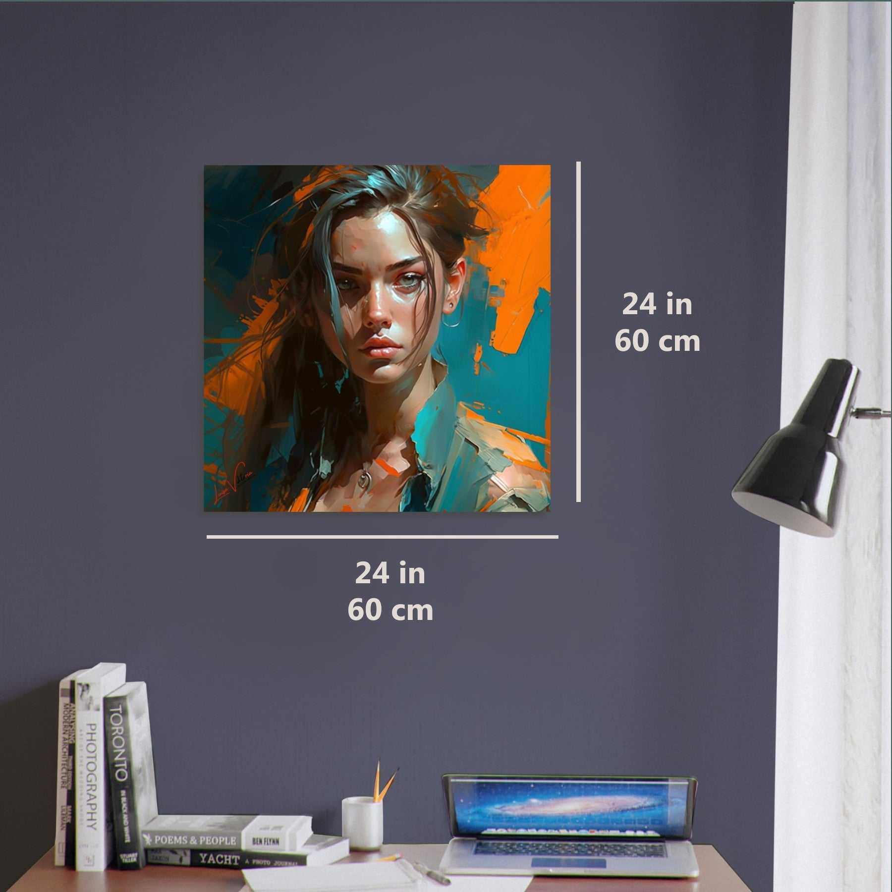 Beautiful Lady luxury wall art decor unique gift Luisa-Viktoria