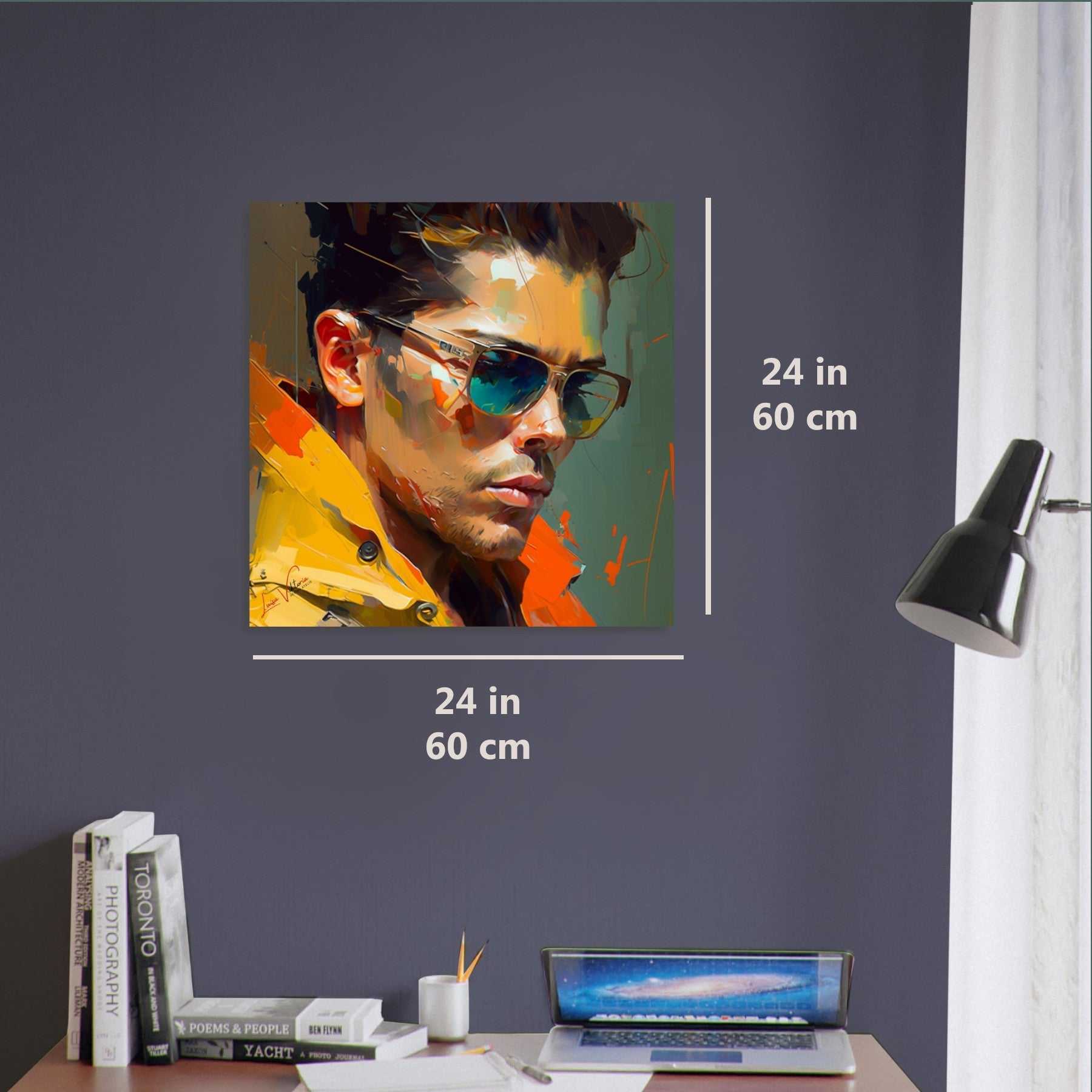 Fashionable Man luxury wall art decor unique gift Luisa-Viktoria