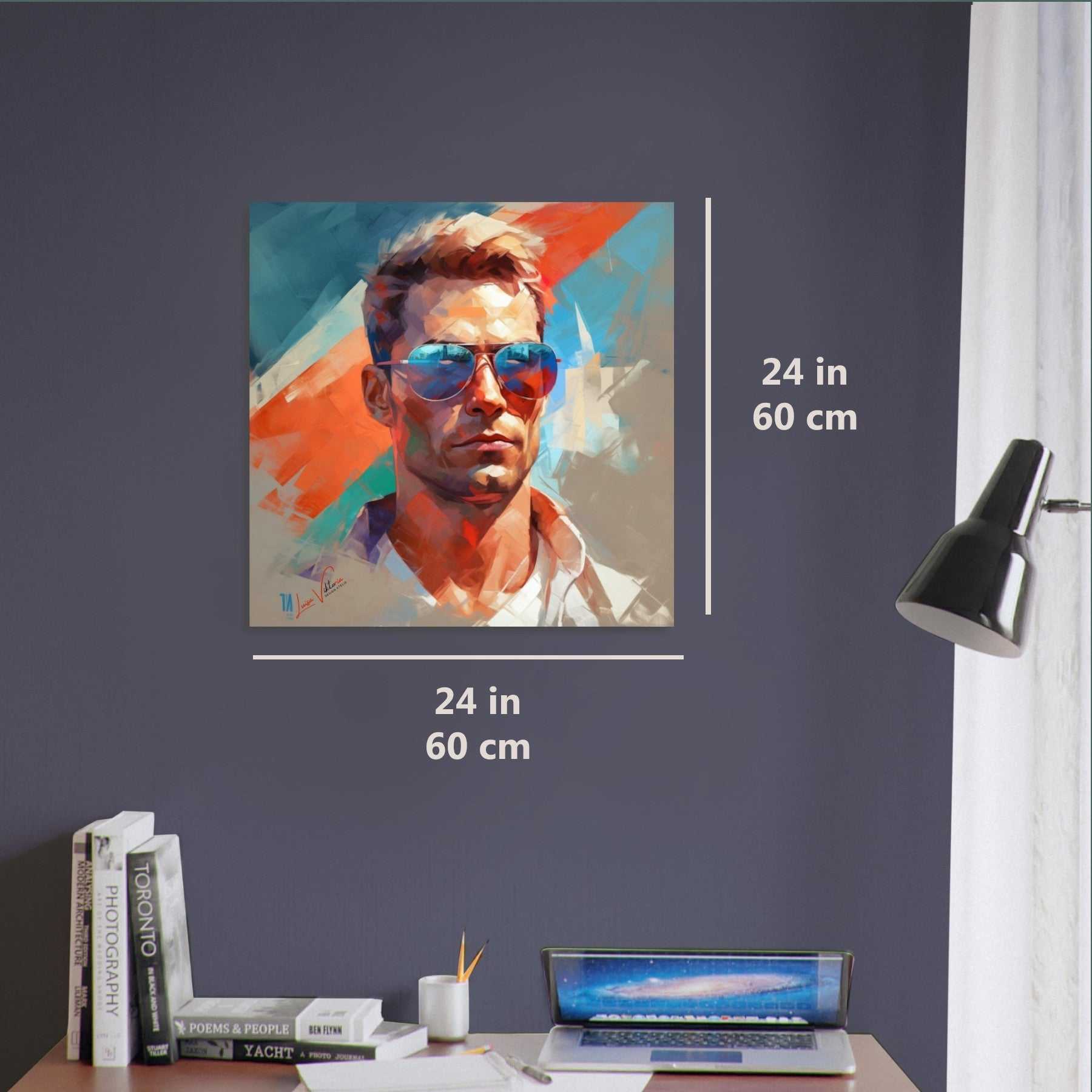 Patriotic Man luxury wall art decor unique gift Luisa-Viktoria