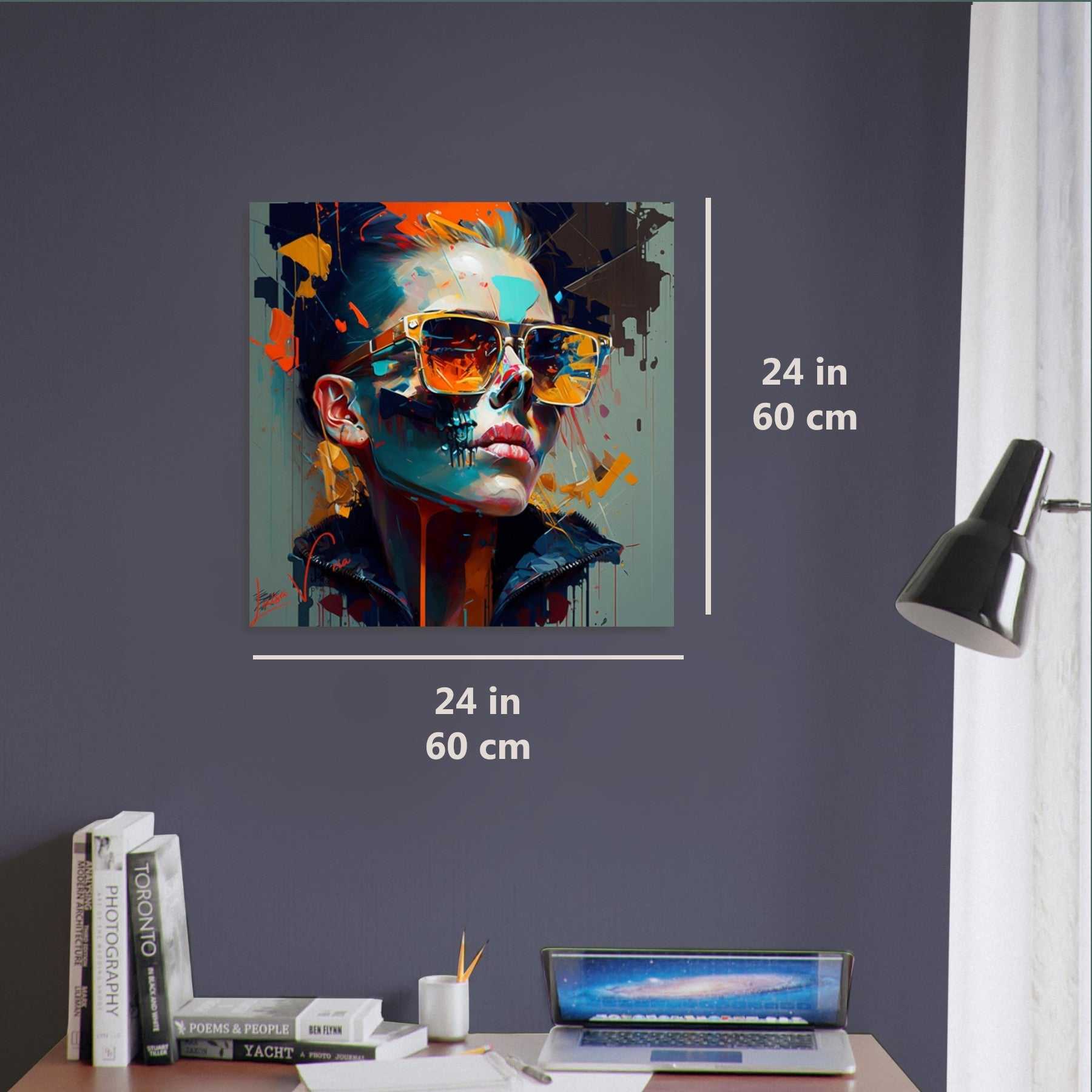 Female Skull luxury wall art decor unique gift Luisa-Viktoria