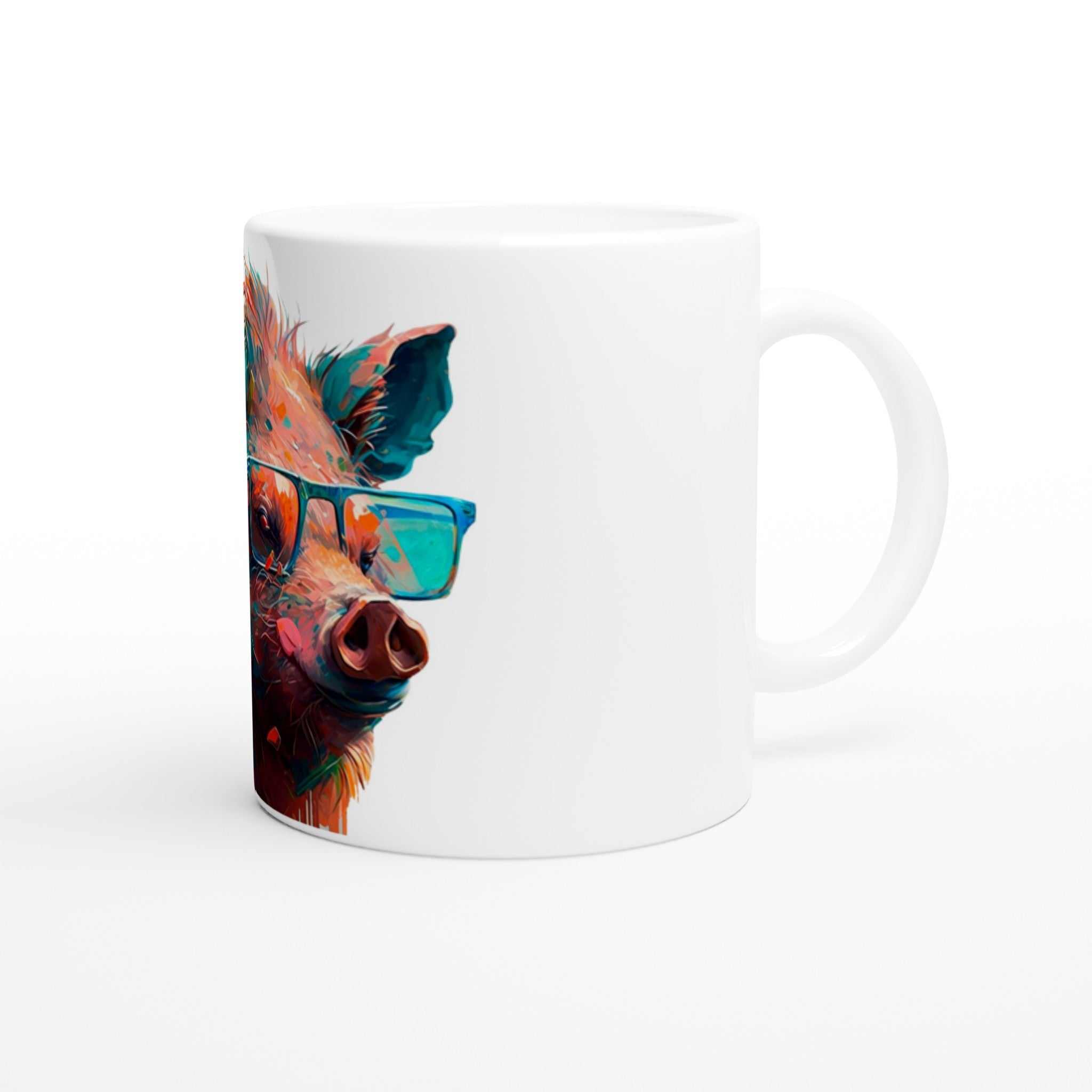 Wild Boar ceramic coffee mug