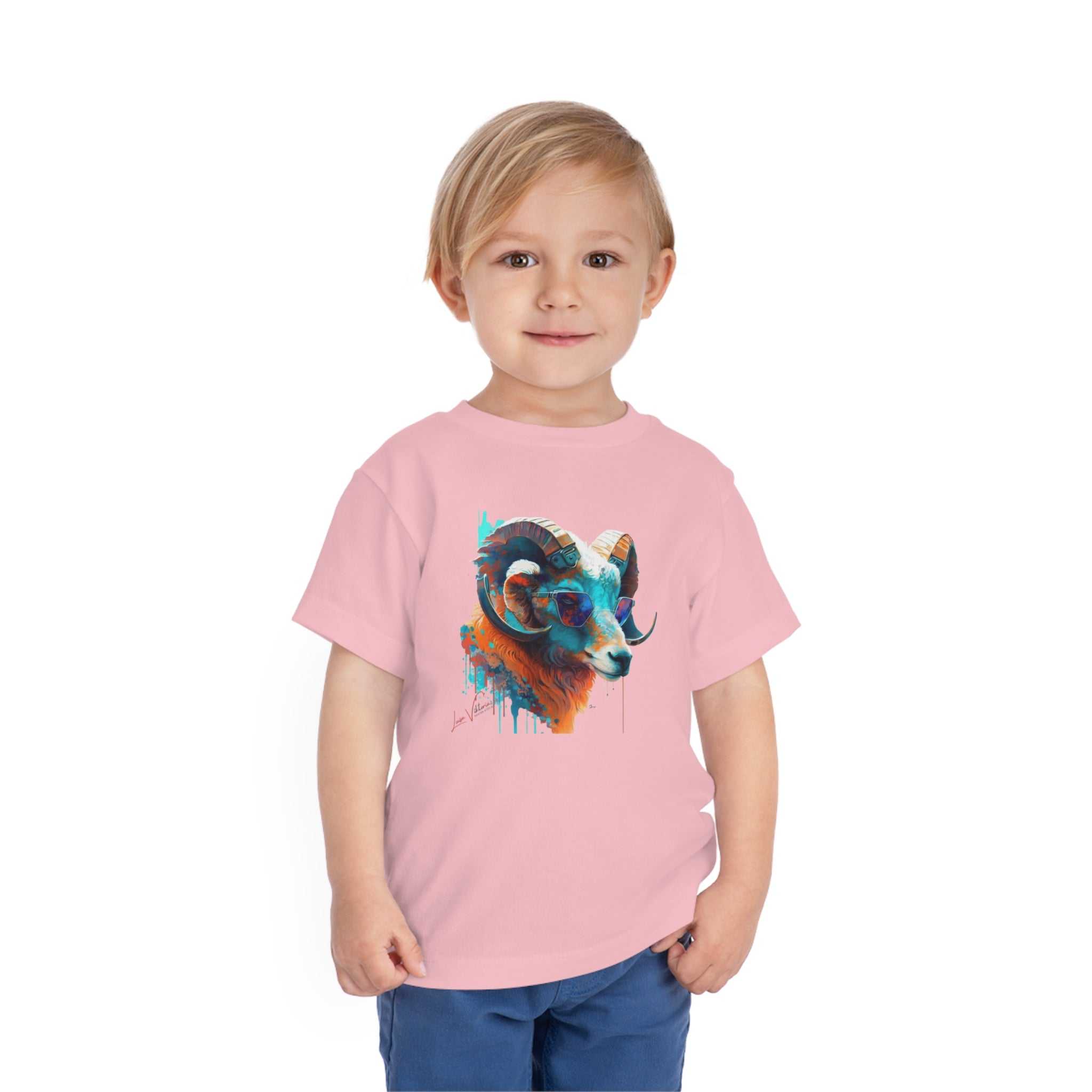 Capricorn Lifestyle Kids Animal T-Shirt red