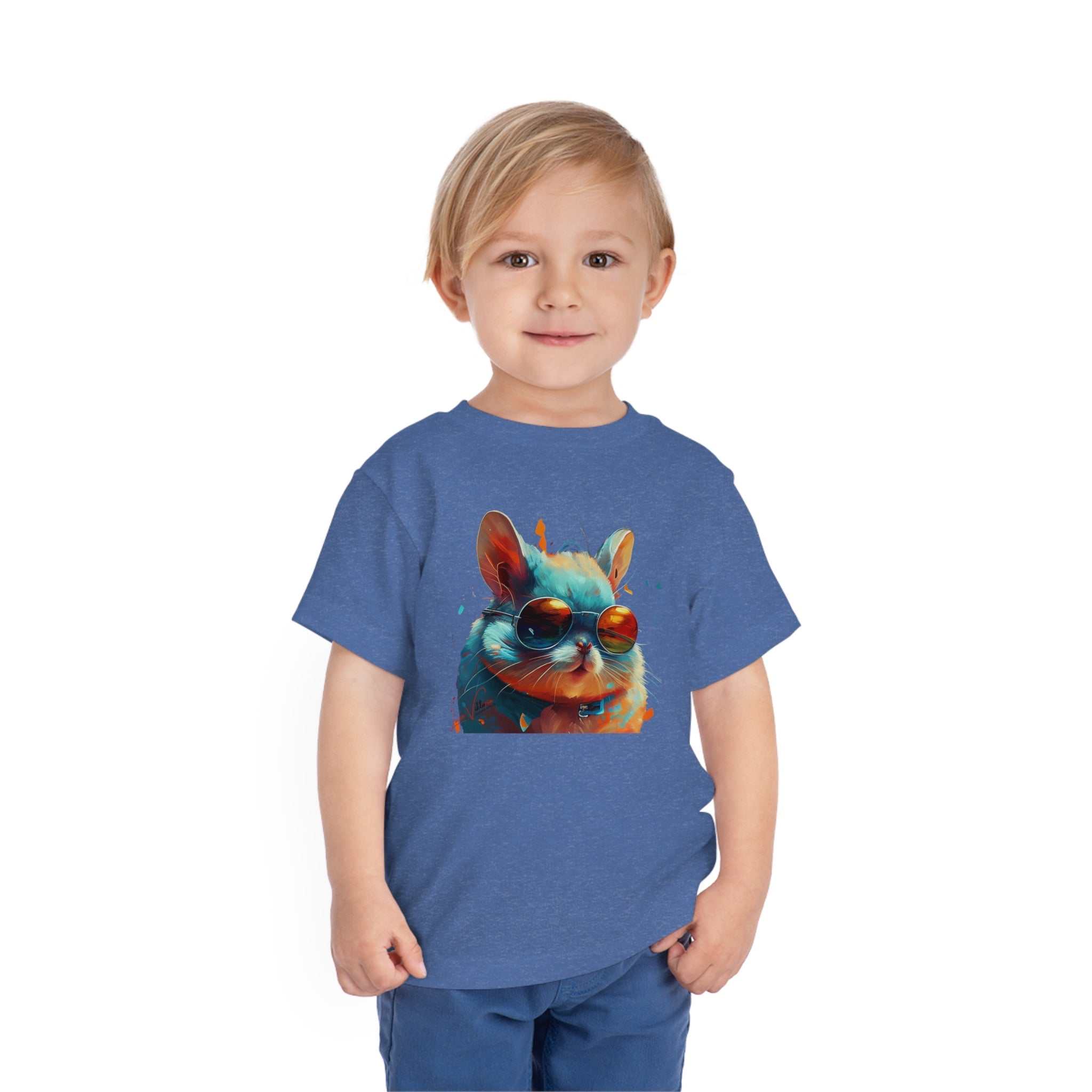 Chinchillas Lifestyle Kids Animal T-Shirt blue