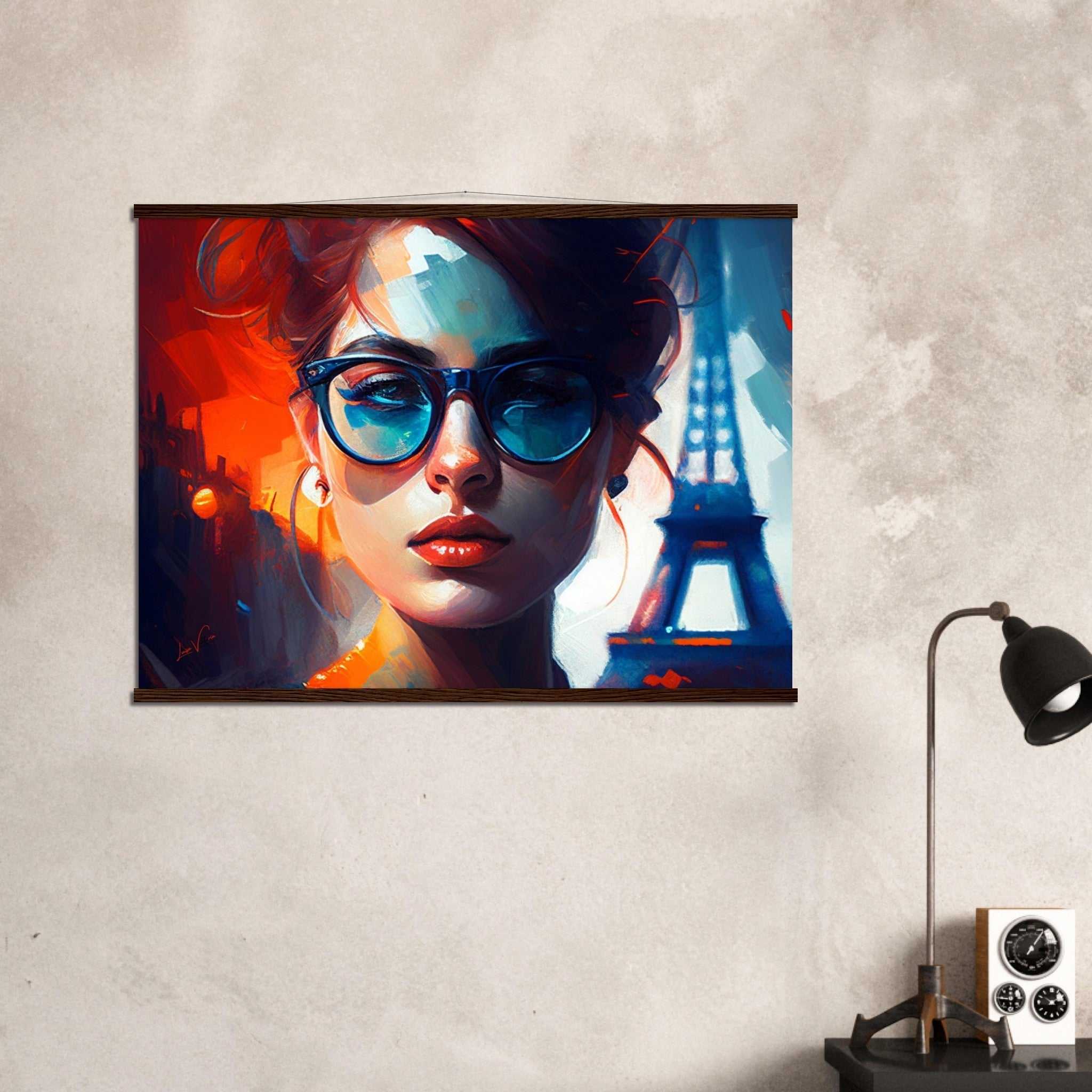 Woman in Paris Luxury Poster with Rails by Luisa Viktoria