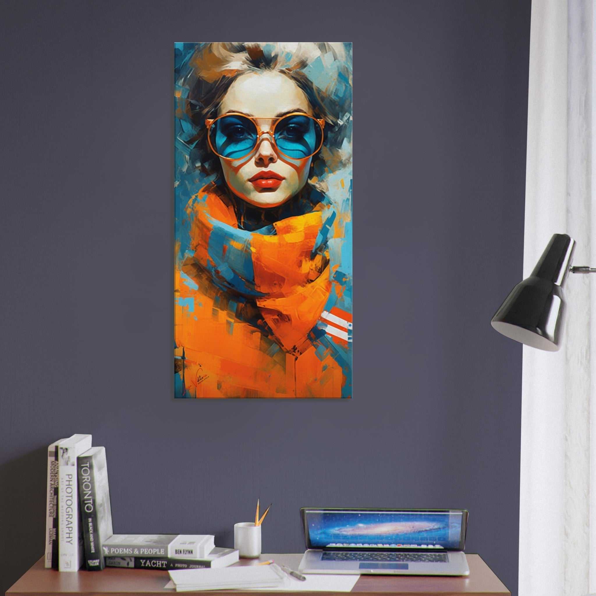 A graceful elegance vertical canvas wall art print
