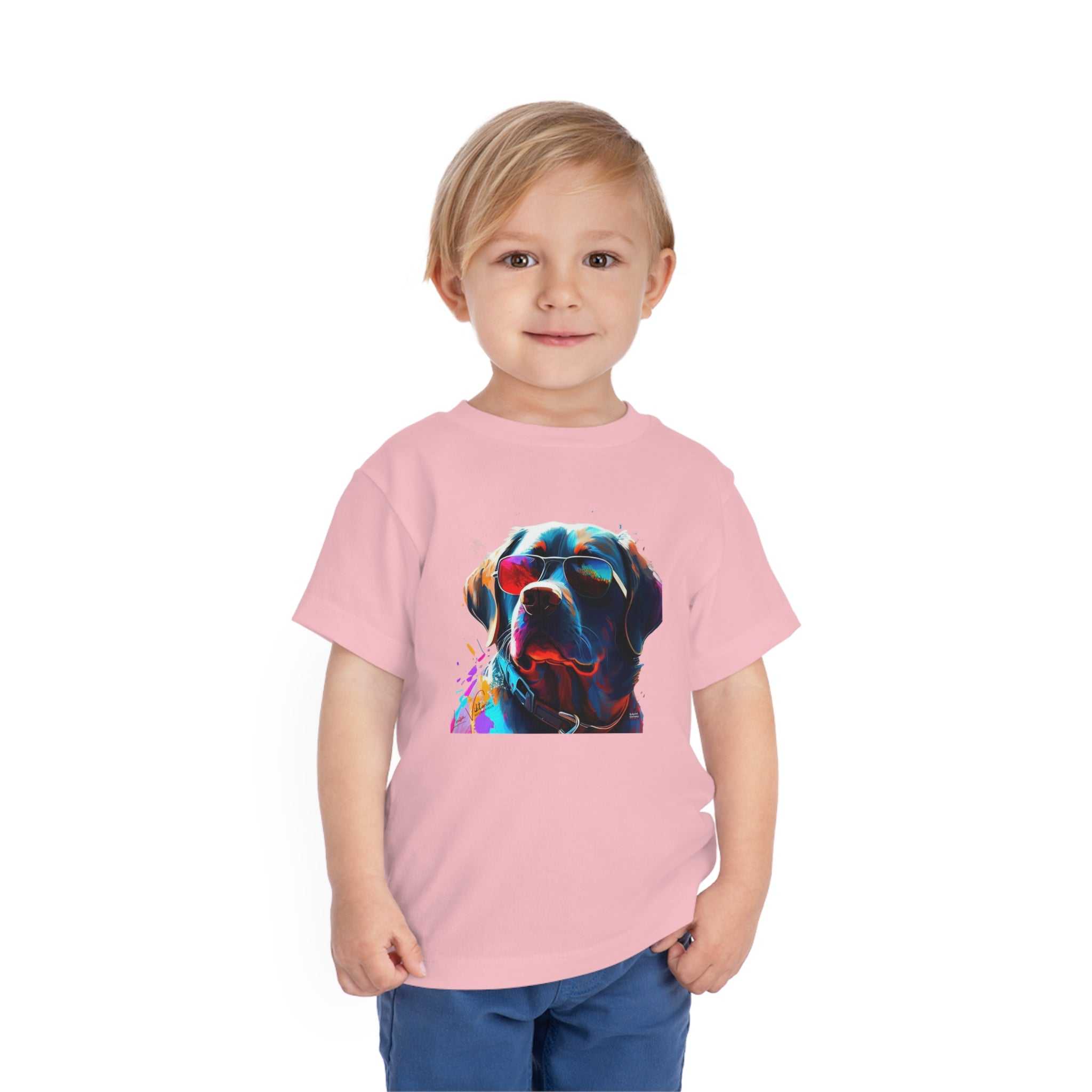 Labrador Retrievers Lifestyle Kids Animal T-Shirt red
