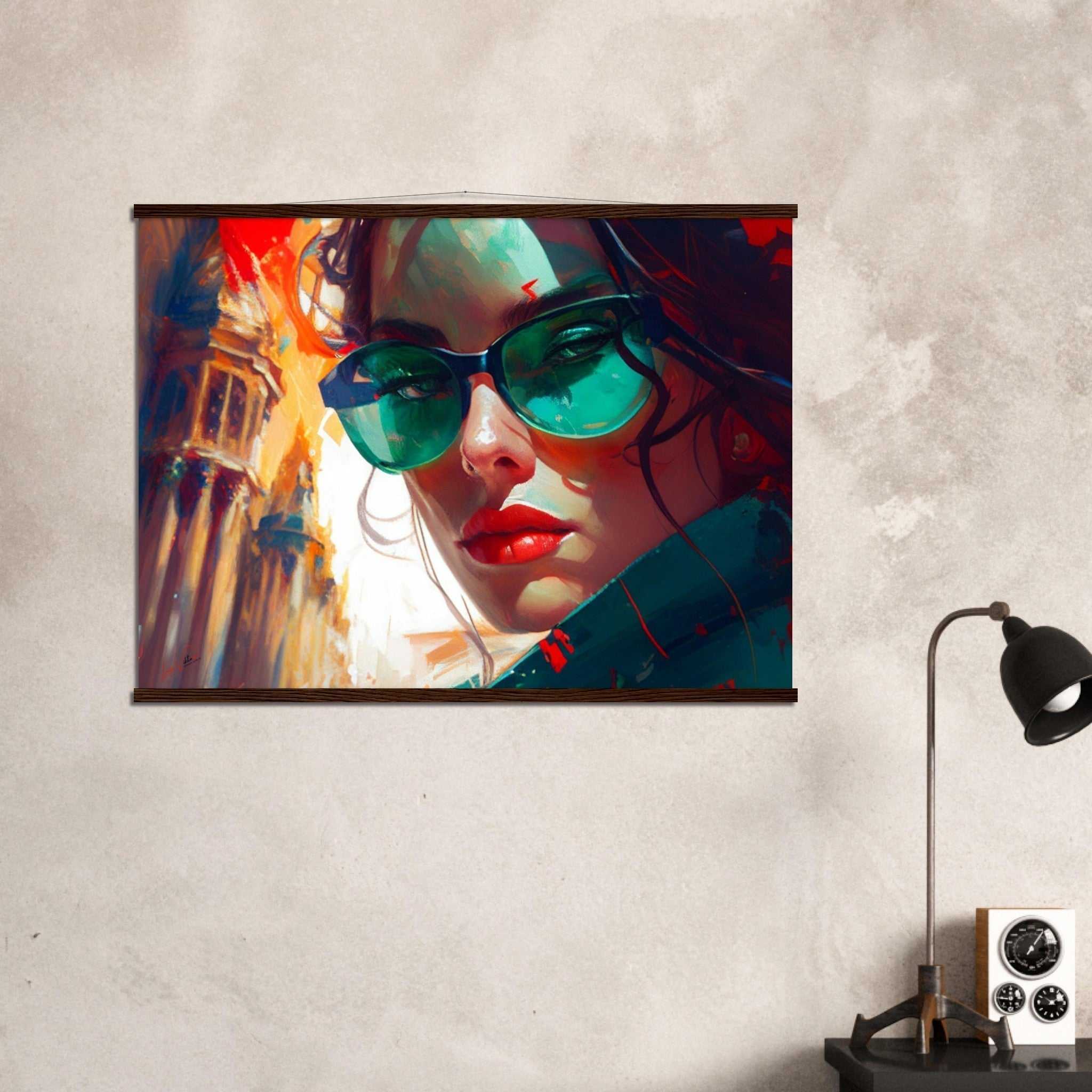 Woman in Mexico Luxury Poster with rails Luisa-Viktoria