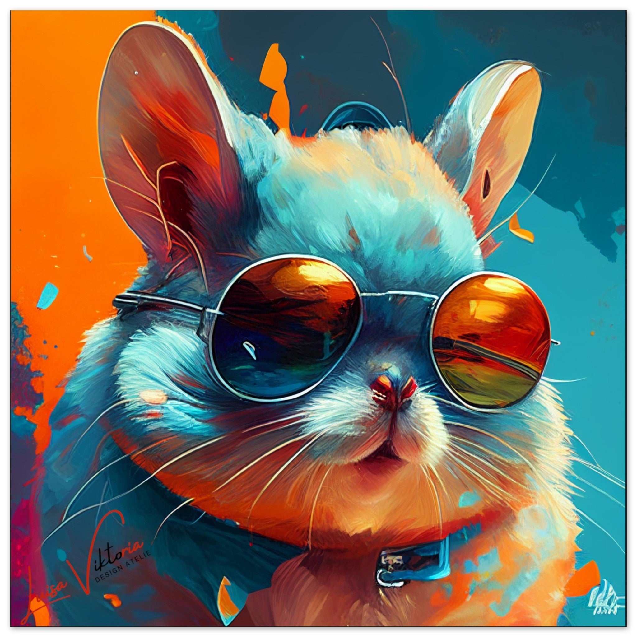 Chinchilla luxury wall art decor unique gift | Luisa-Viktoria