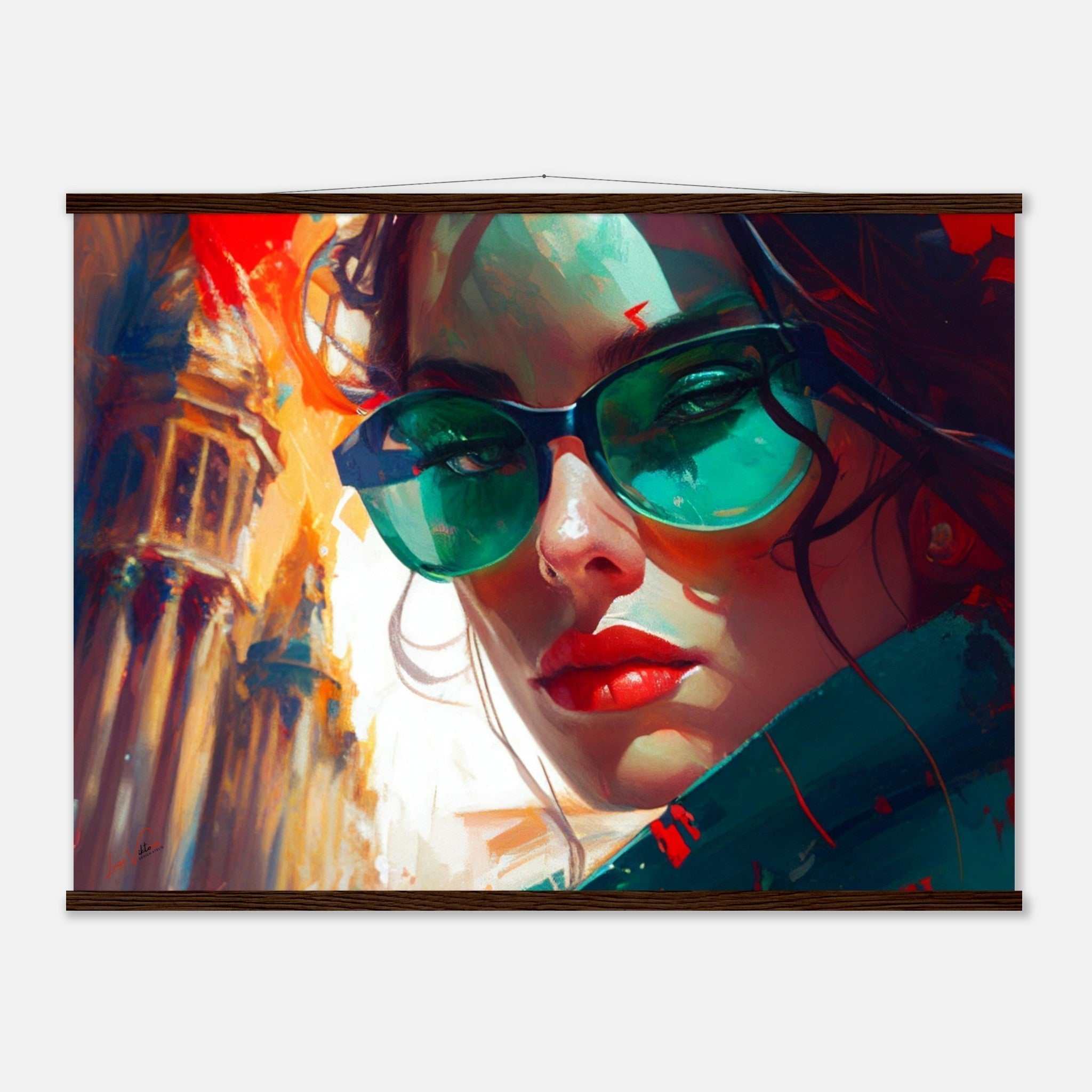 Woman in Mexico Luxury Poster with rails Luisa-Viktoria