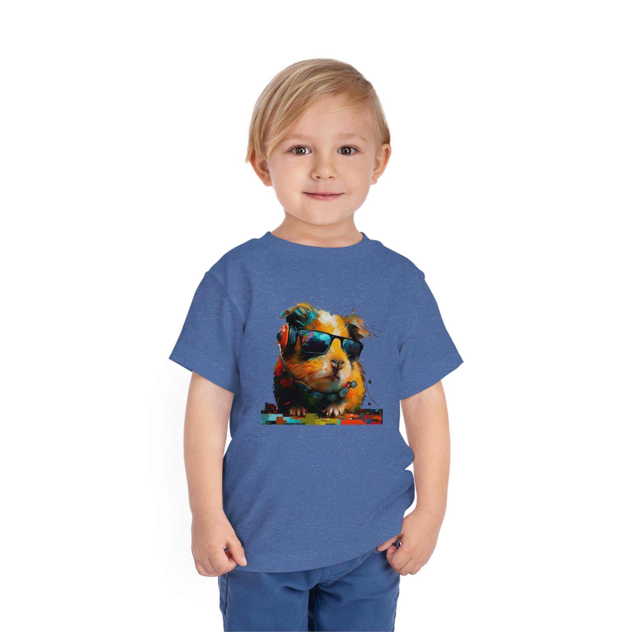 Guinea pig Lifestyle Kids Animal T-Shirt blue