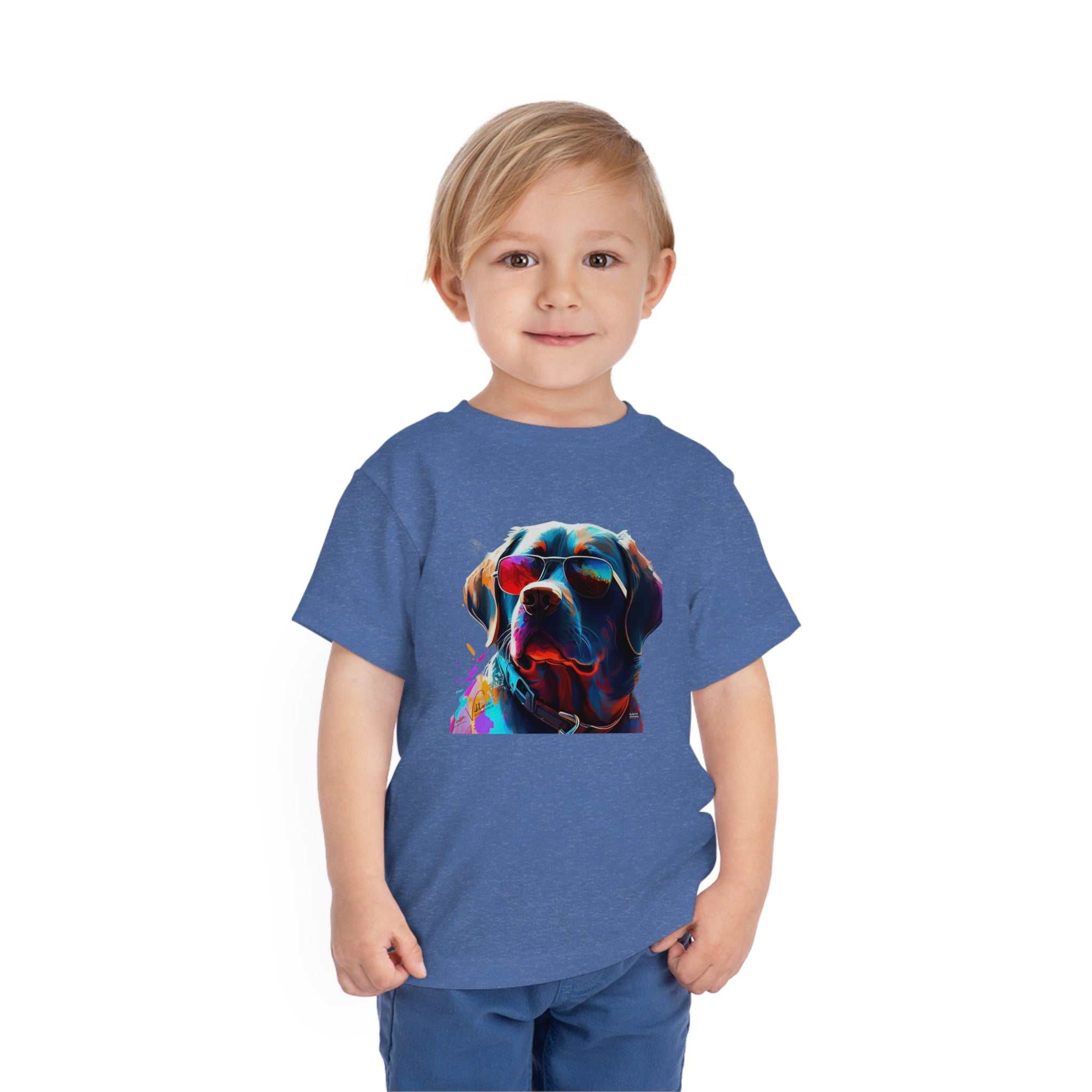 Labrador Retrievers Lifestyle Kids Animal T-Shirt blue