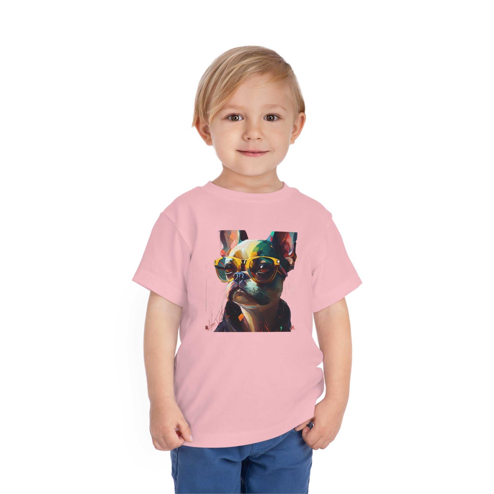 French bulldog Lifestyle Kids Animal T-Shirt red