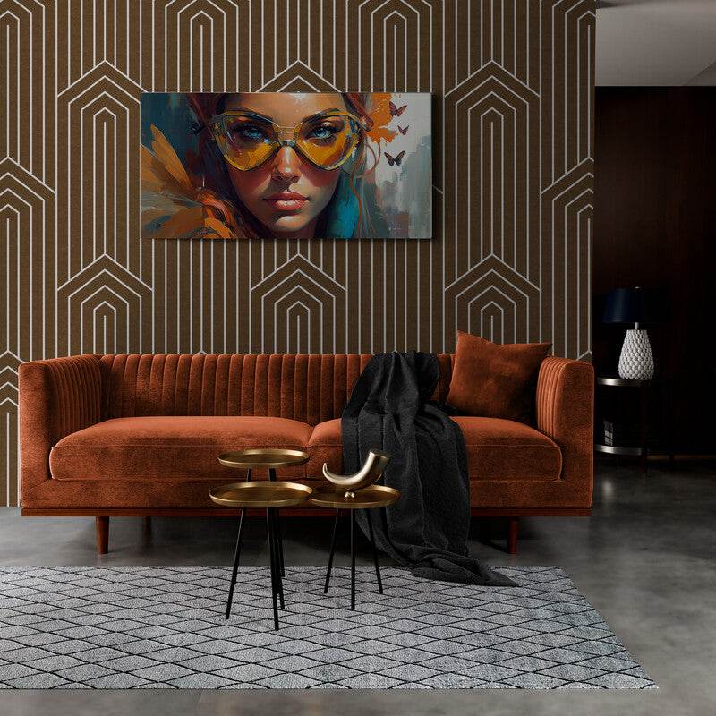 Luxurious Color Worlds: Design Canvas. Honey Yellow, Light Gray. by Luisa Viktoria.
