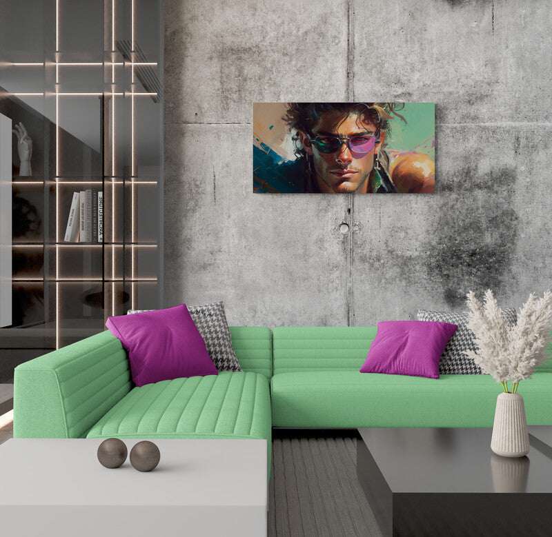 Design Canvas. Blue, green, pink. by Luisa Viktoria.