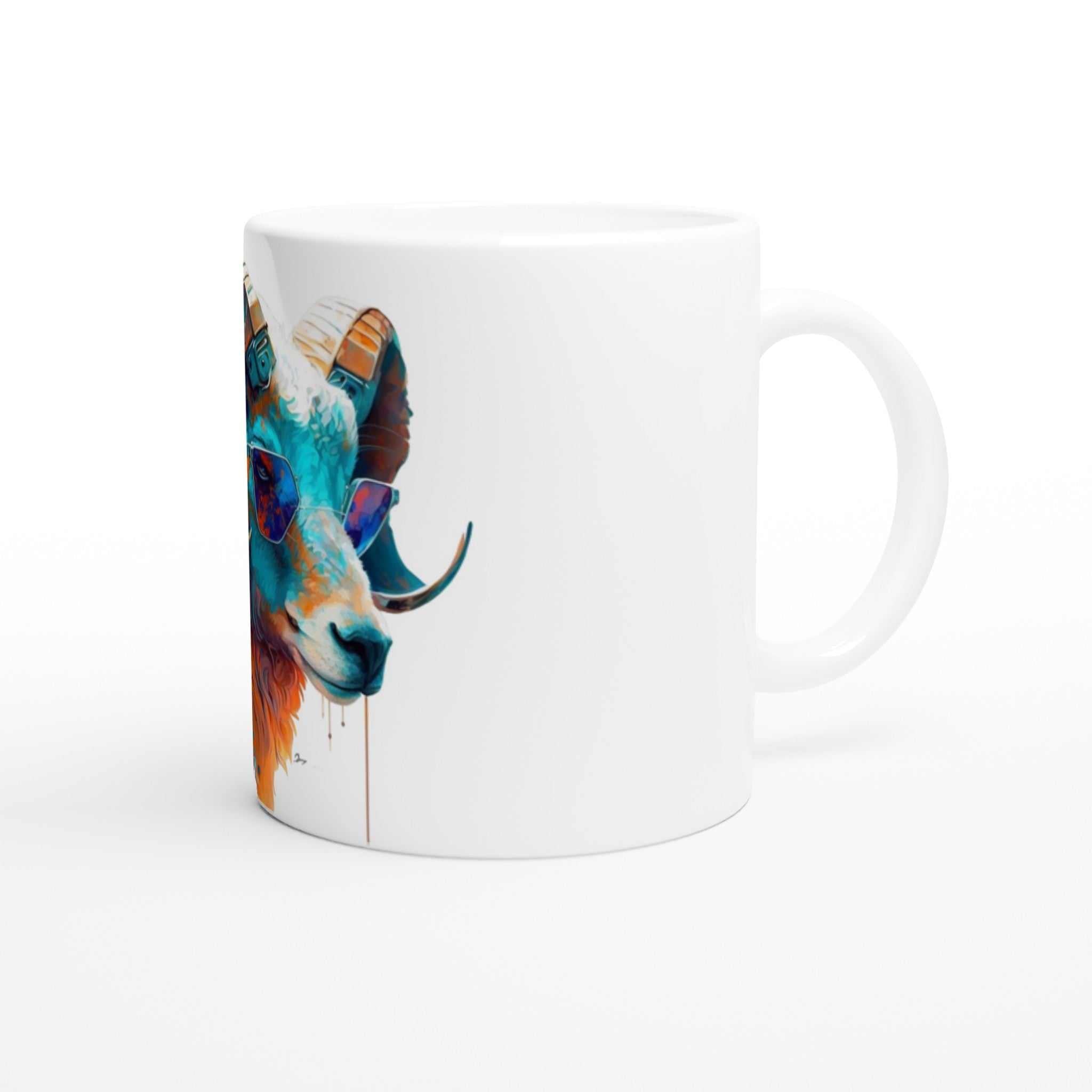 Capricorn with glasses, Design gift, by Luisa Viktoria