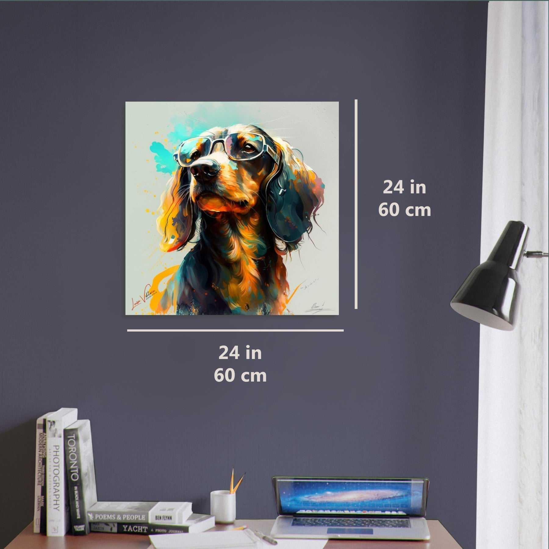 Dachshund luxury wall art decor unique gift Luisa-Viktoria