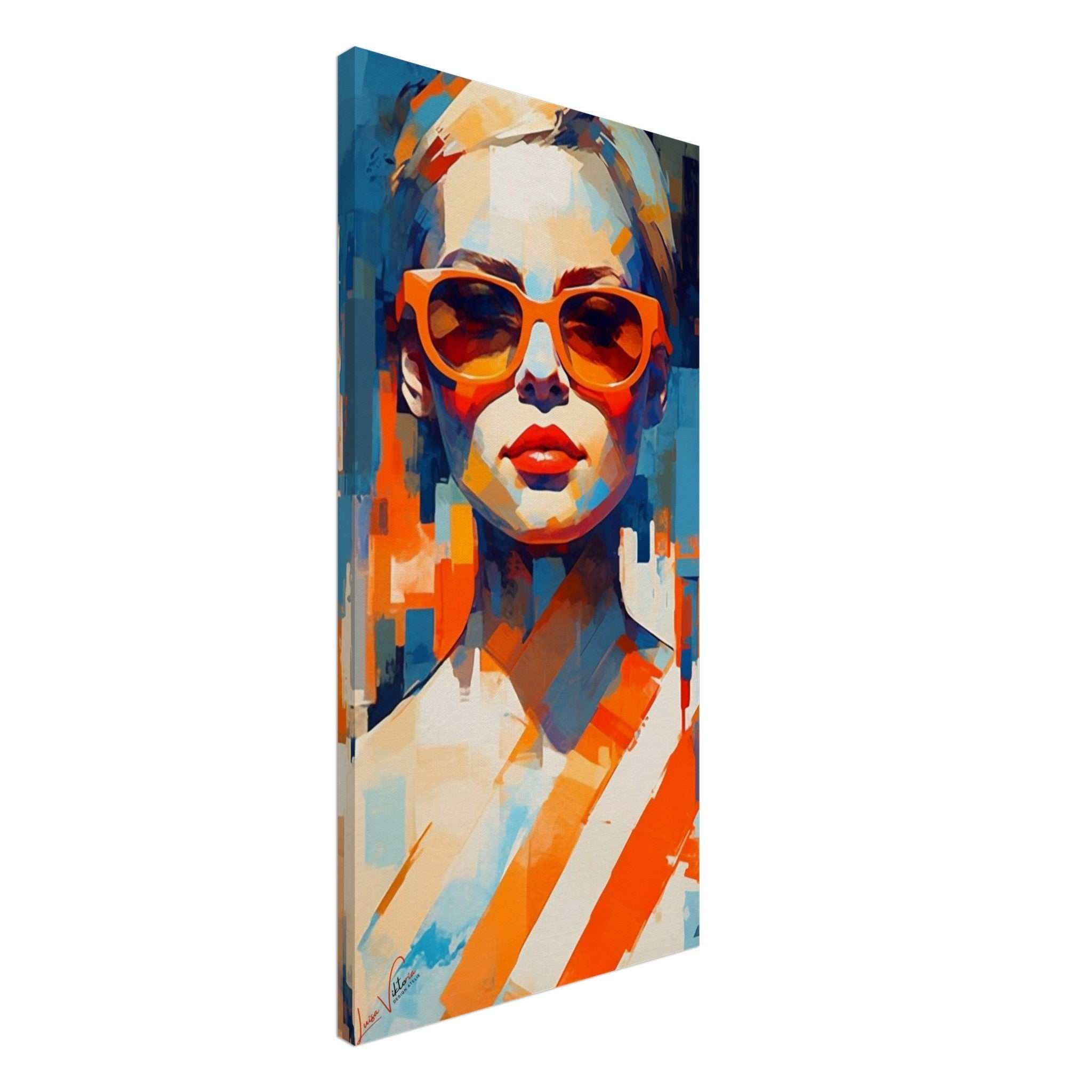 A timeless beauty vertical canvas wall art print Luisa-Viktoria