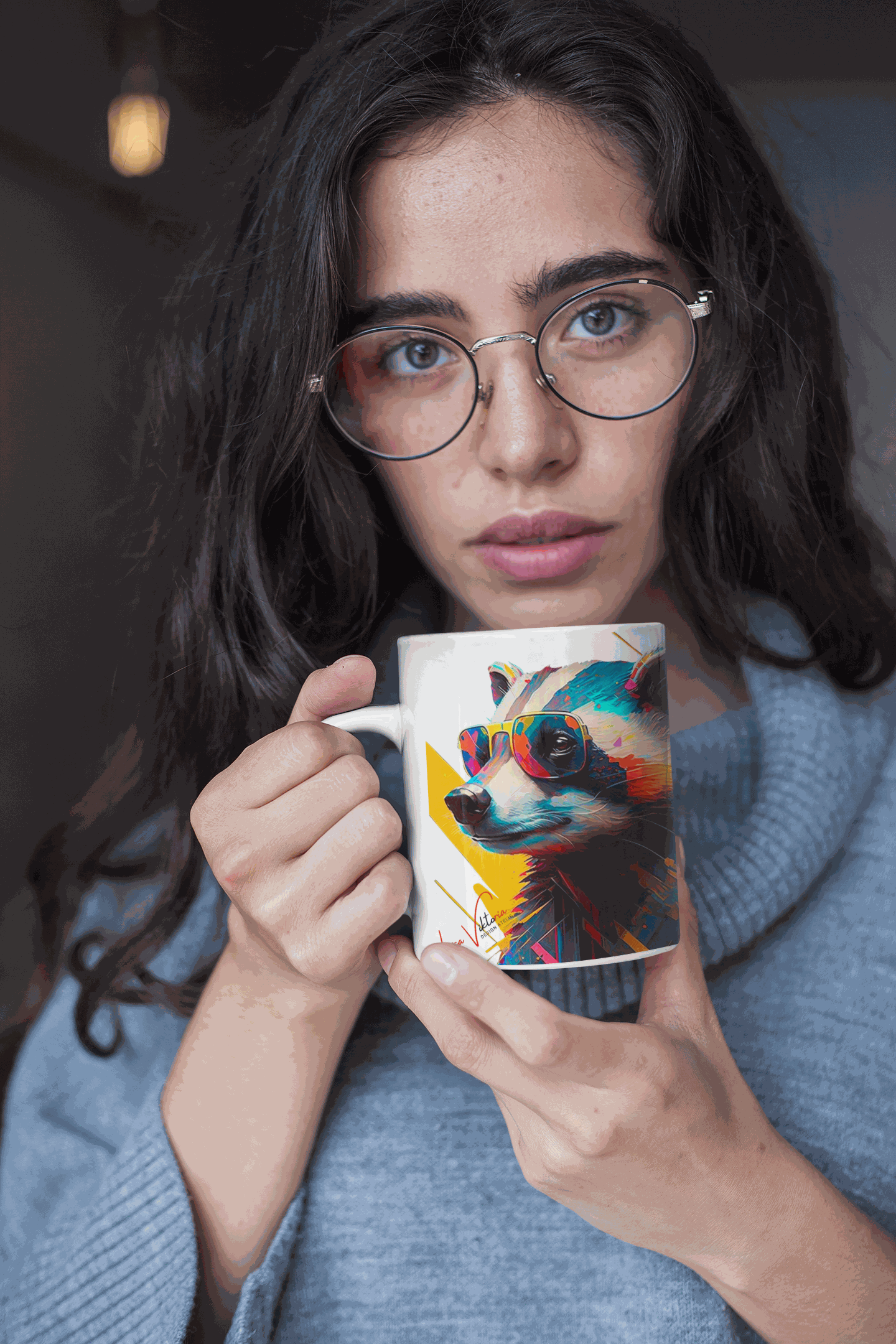 Badger ceramic coffee mug