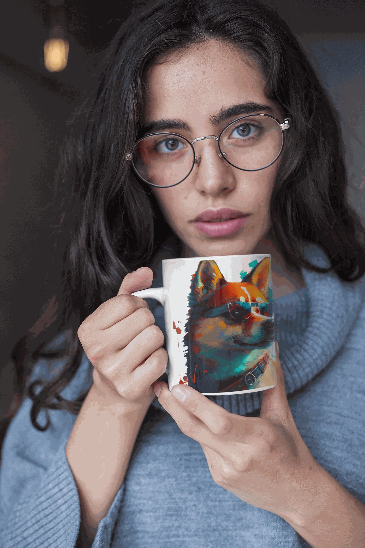 Akita Dog ceramic coffee mug