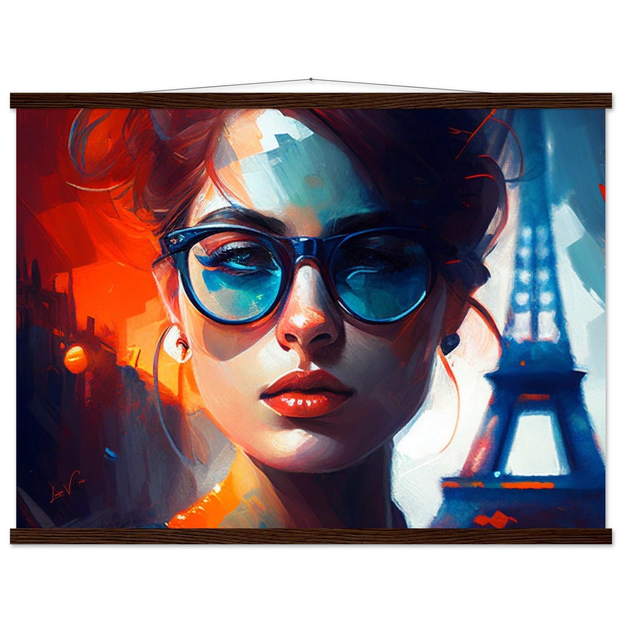 Woman in Paris Luxury Poster with Rails by Luisa Viktoria