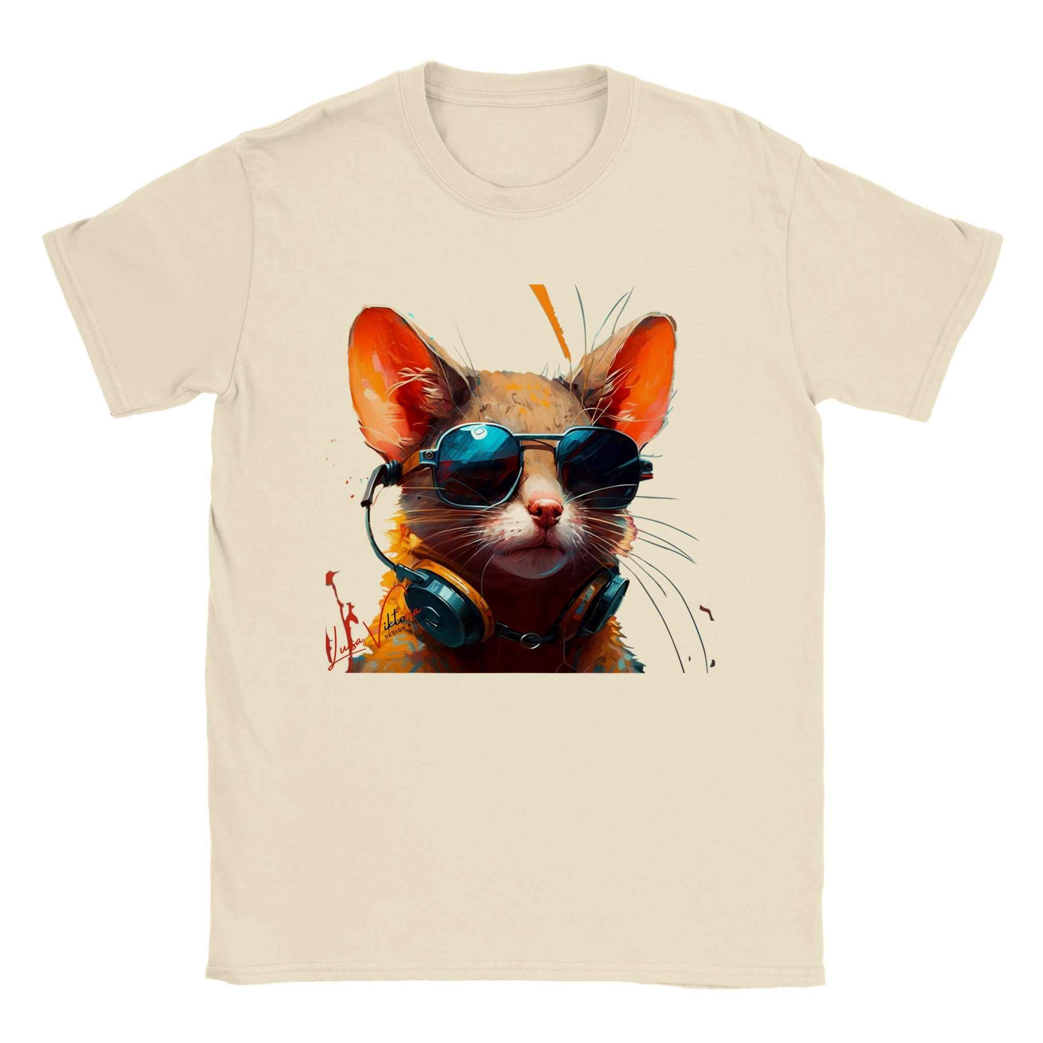 Unisex trend art design t-shirt. Fancy mice. Luisa Viktoria