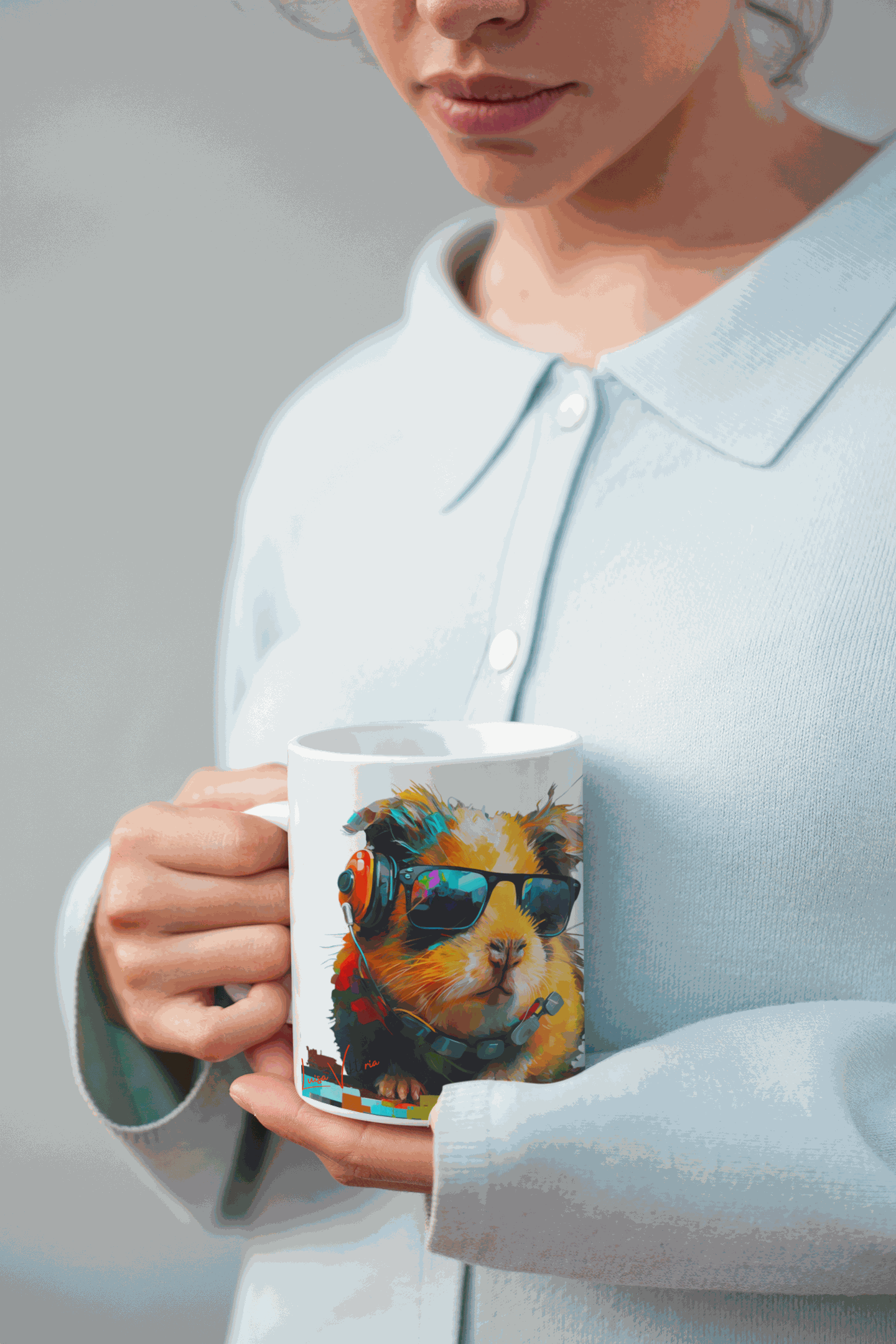 Guinea Pig ceramic coffee mug