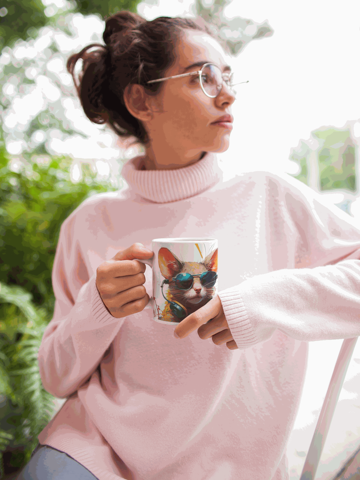 Fancy Mice ceramic coffee mug