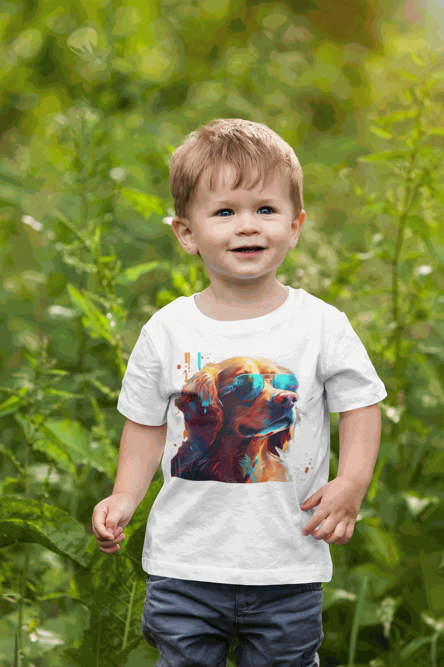 Golden Retriever Lifestyle Kids Animal T-Shirt