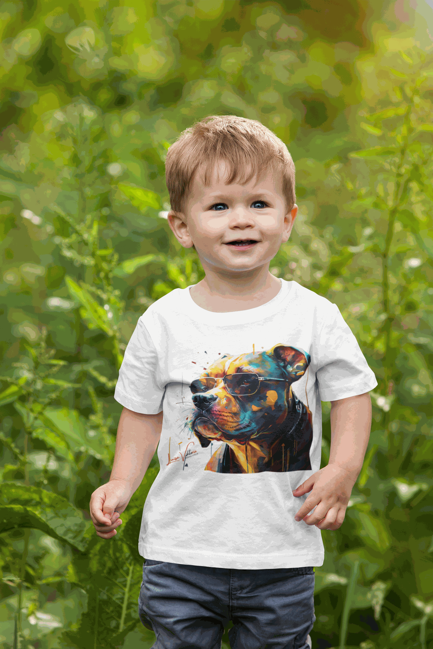 America pit bull Lifestyle Kids Animal T-Shirt