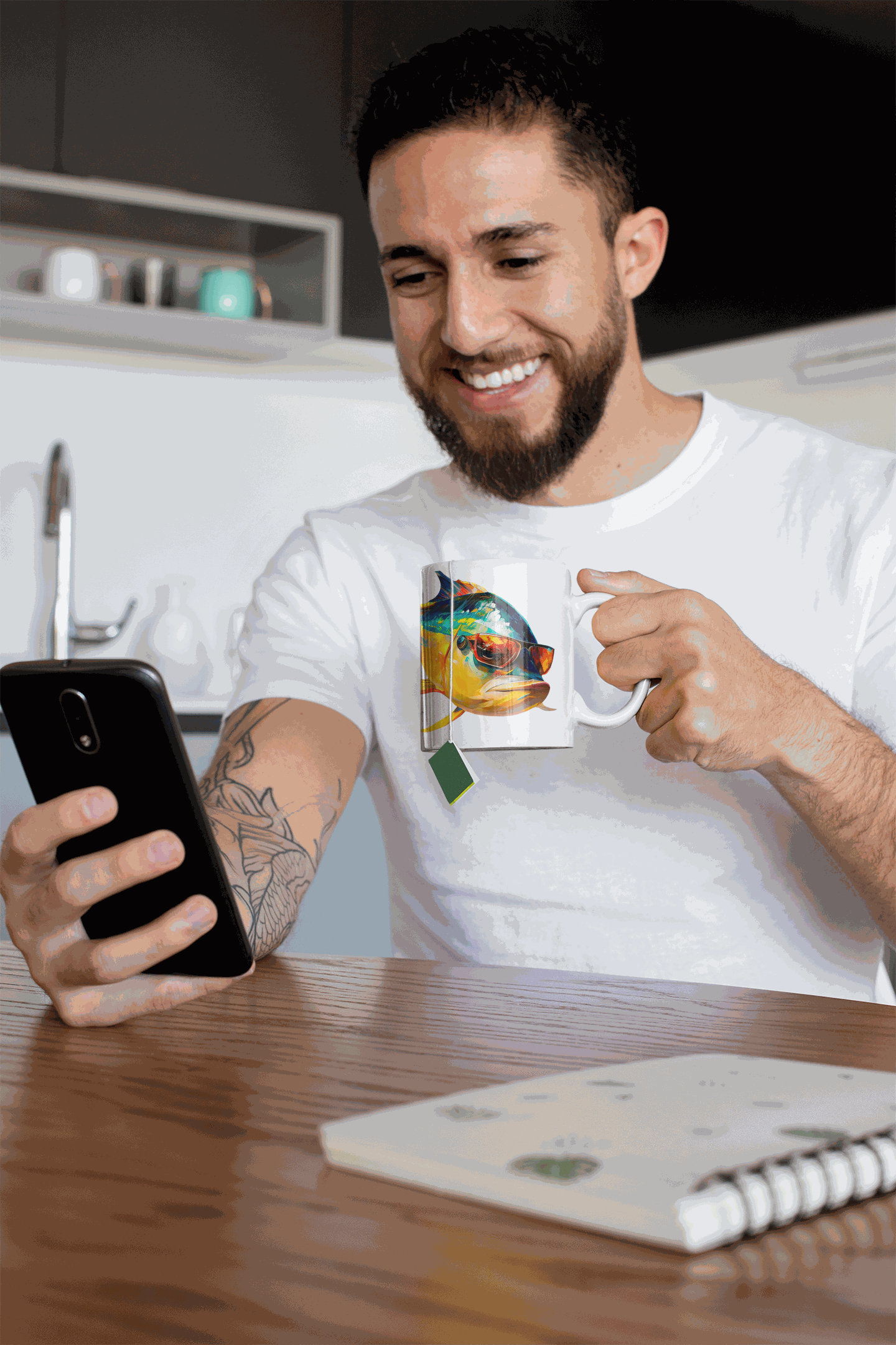 Tuna Fish ceramic coffee mug