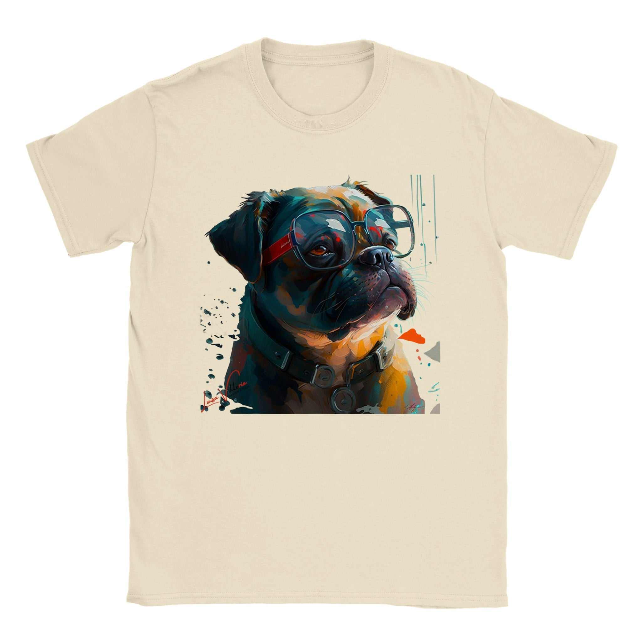 Trend Art Design T-Shirt. Pug. Luisa Viktoria