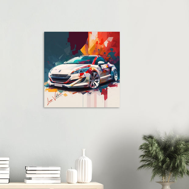 Car Peugeot RCZ luxury wall art decor is a unique gift