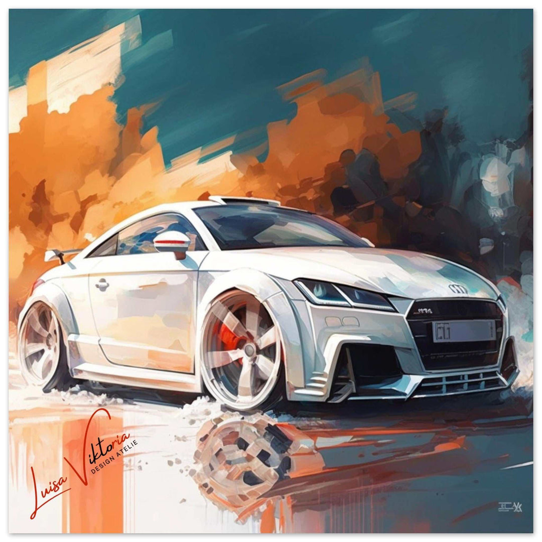 Audi TT luxury wall art decor is a unique gift | Luisa-Viktoria