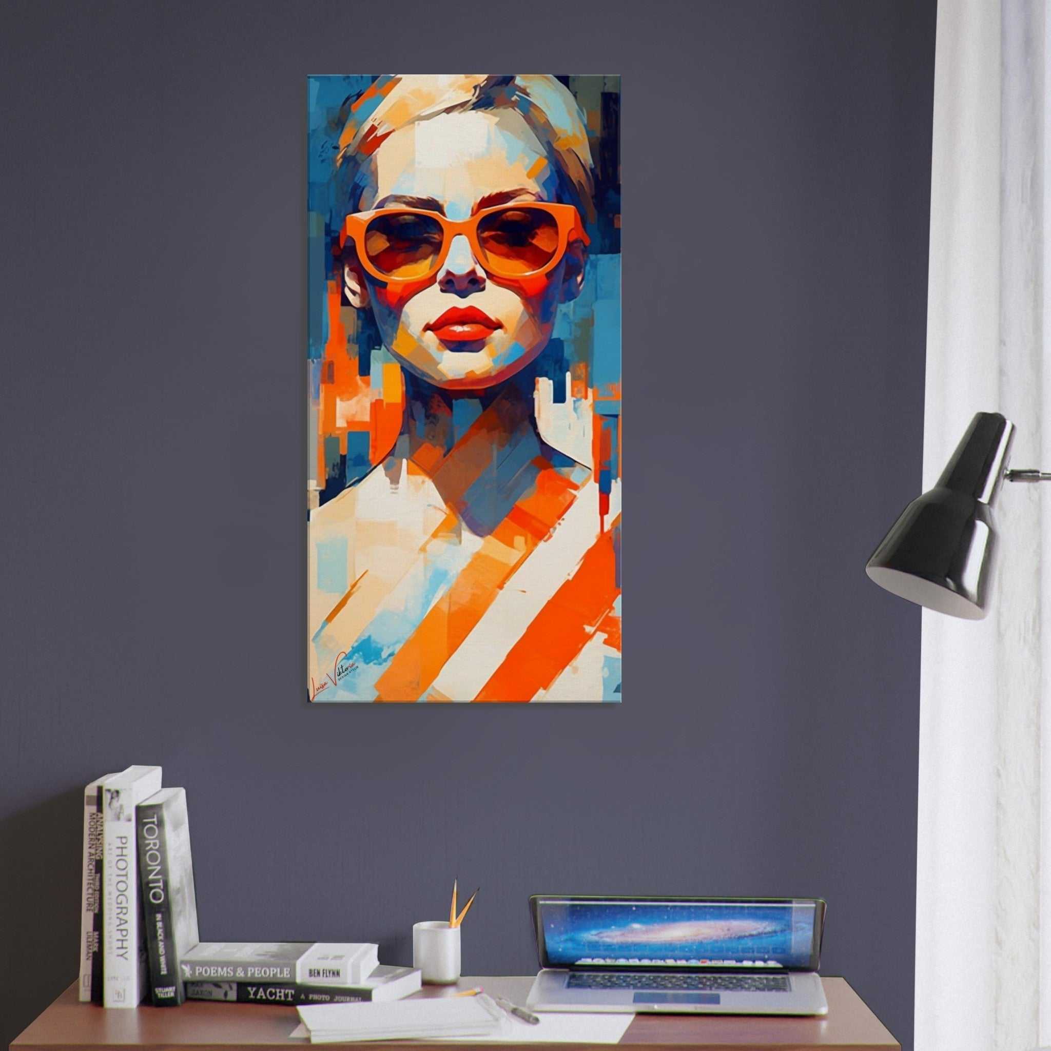 A timeless beauty vertical canvas wall art print Luisa-Viktoria