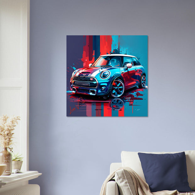 Car Mini Сooper luxury wall art decor is a unique gift