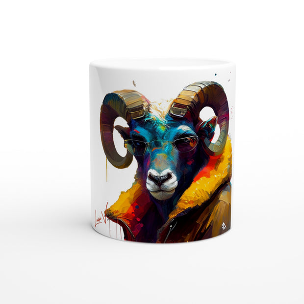 Ceramic Mug 11oz, Aries, Design gift, by Luisa Viktoria
