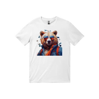 Unisex trend art design t-shirt. Bear. Luisa Viktoria