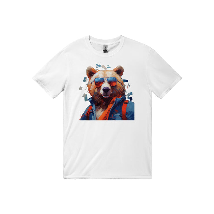 Unisex trend art design t-shirt. Bear. Luisa Viktoria