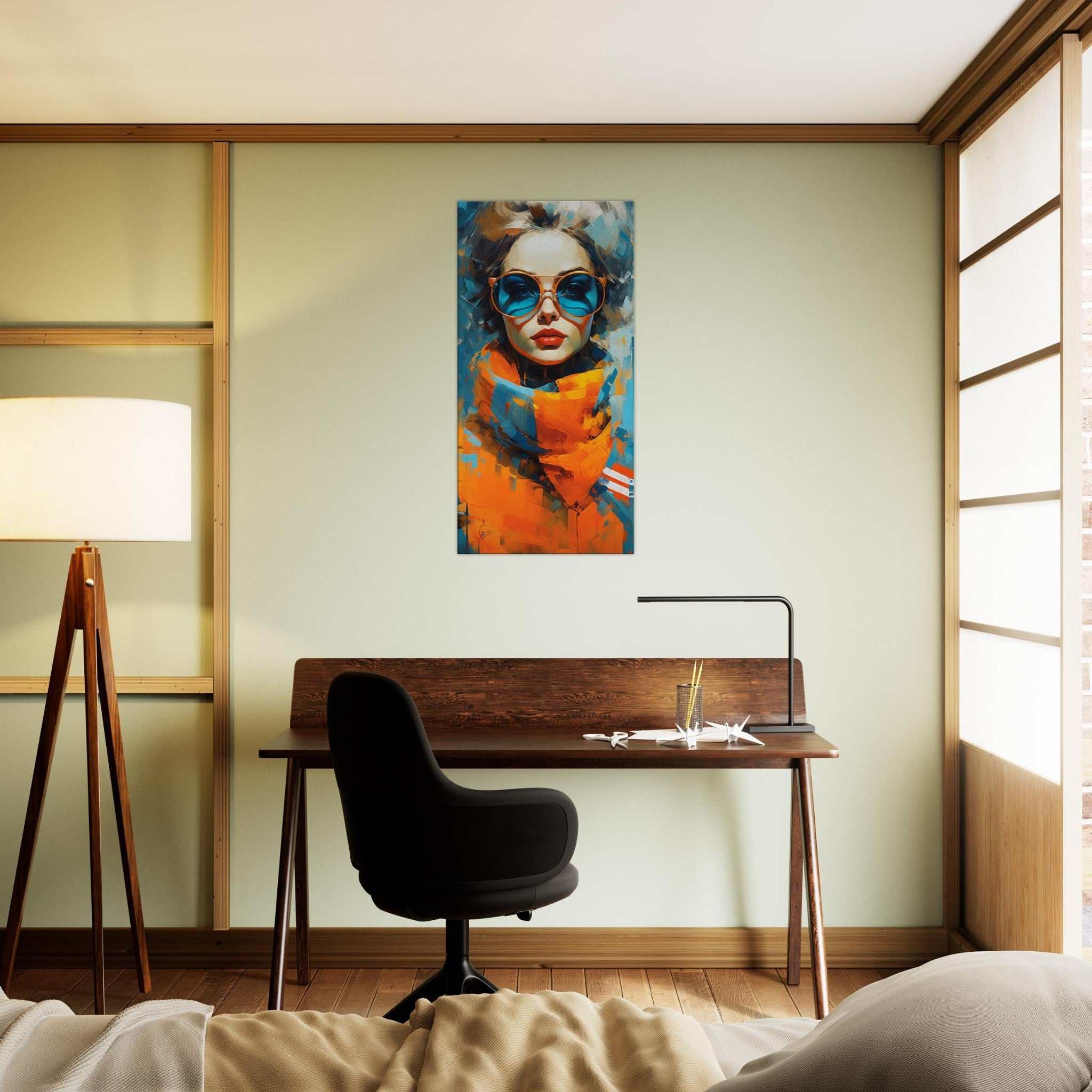 A graceful elegance vertical canvas wall art print 