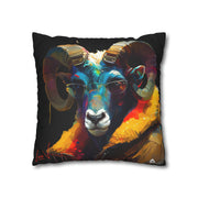 Pillow Case black, Aries, Animal Art, Desing gift, by Luisa Viktoria