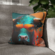 Bull with glasses, Animal Art, Desing gift, by Luisa Viktoria