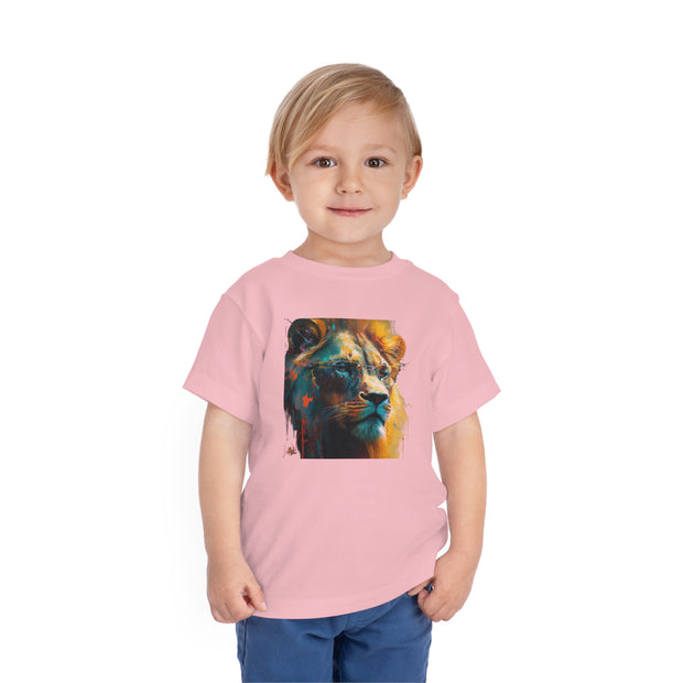 Kids' T-Shirt. Lion with glasses