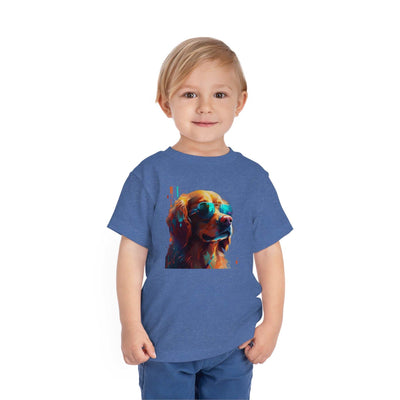 Golden Retriever Lifestyle Kids Animal T-Shirt blue