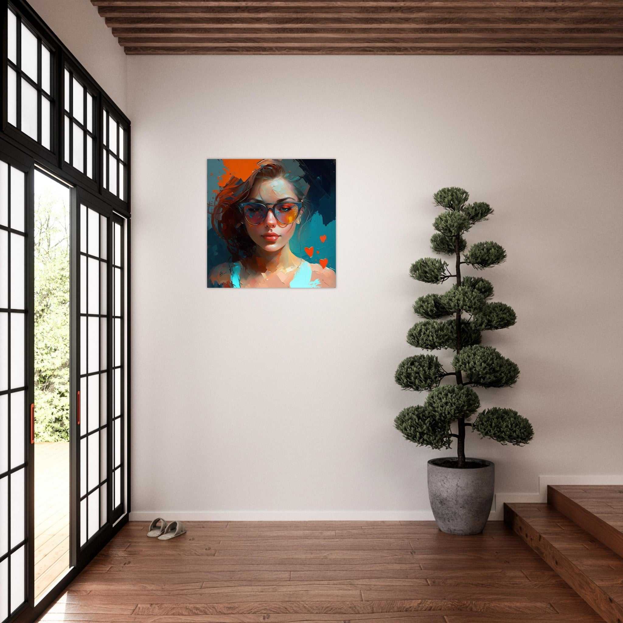 Girl and Love luxury wall art decor unique gift