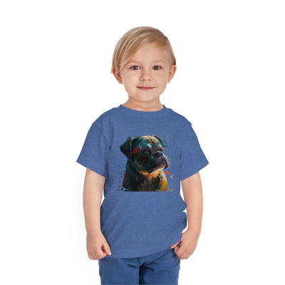 Pug Mops Lifestyle Kids Animal T-Shirt blue